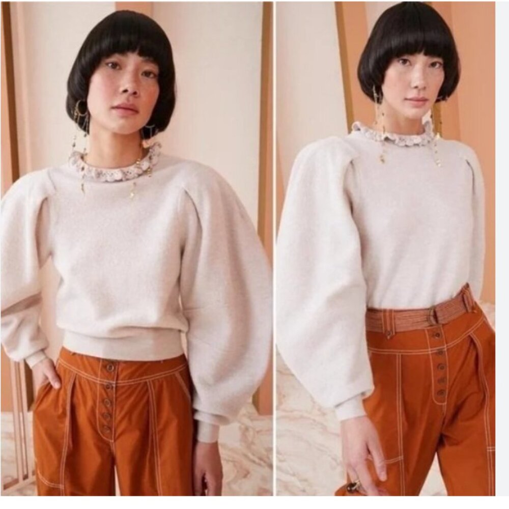 Ulla Johnson Josie Merino Wool Pullover Size XL